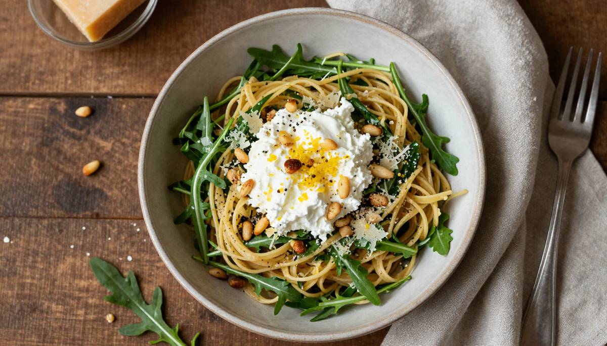 Arugula Lemon Ricotta Pasta