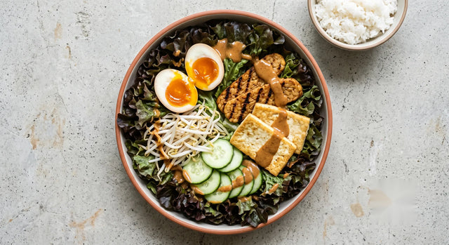 Red Oakleaf Gado Gado Breakfast Bowl
