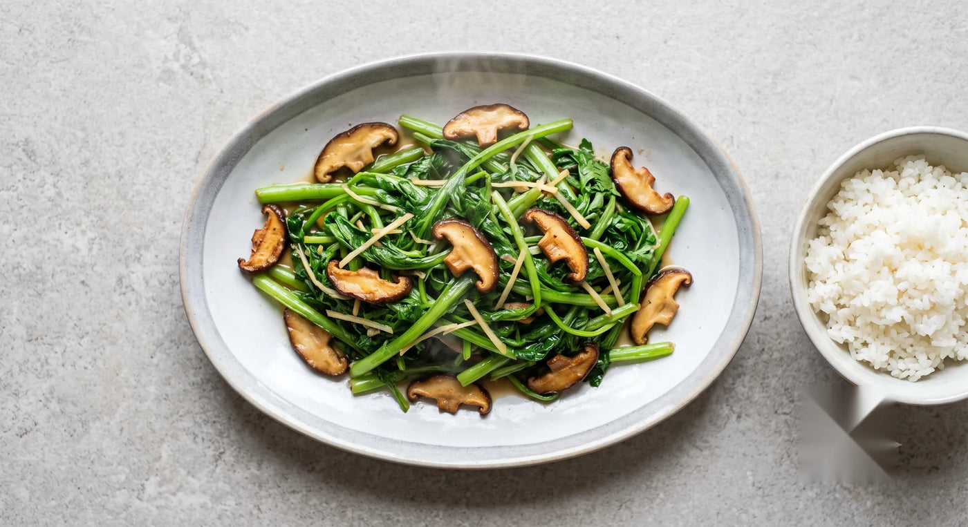 Japanese Tang Oh, Shiitake & Ginger Stir Fry