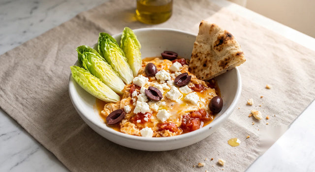 Mini Gem Strapatsada with Feta and Kalamata