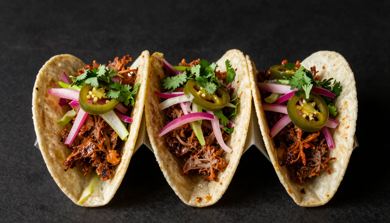 Mini Gem Pulled Pork Tacos