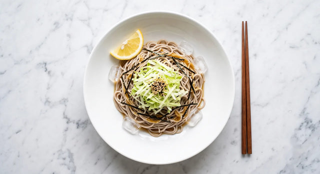 Chilled Soba with Shredded Mini Gem & Yuzu Ponzu