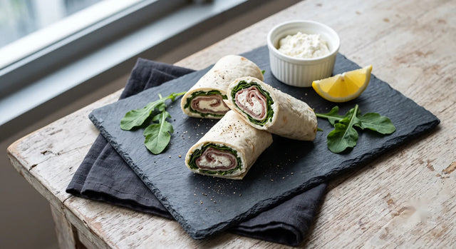 Dutch Rocket, Prosciutto & Ricotta Lavash Rolls