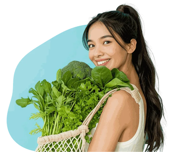 Fresh Aeroveg Greens in a bag